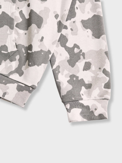 Oversized French Terry Camo Tracksuit Set