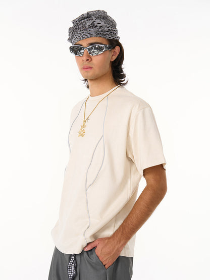 Revelse™  Oversized Deconstructed Split Short-Sleeve T-Shirt