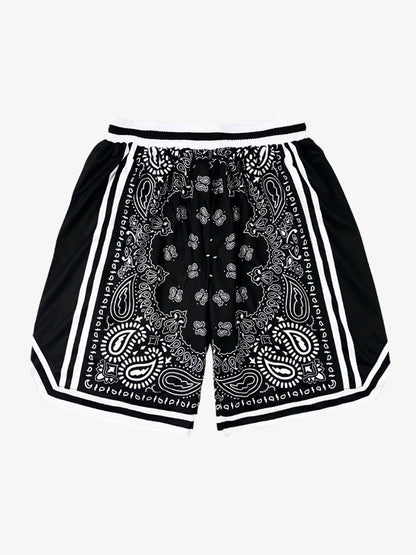 Revelse™  Paisley Print Lightweight Soccer Shorts