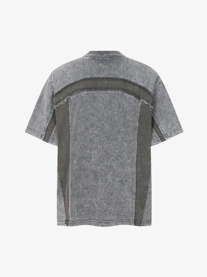 Revelse™  Panel Stitch Cotton Relaxed Fit T-Shirt