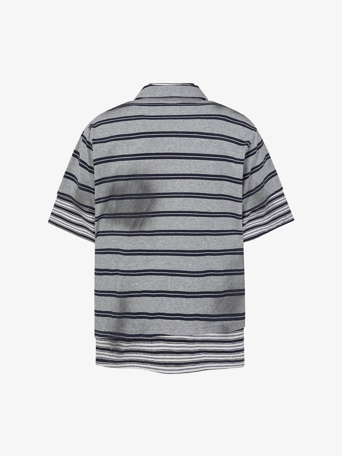 Revelse™ Striped Cotton Blend Half-Zip Pullover Sweater