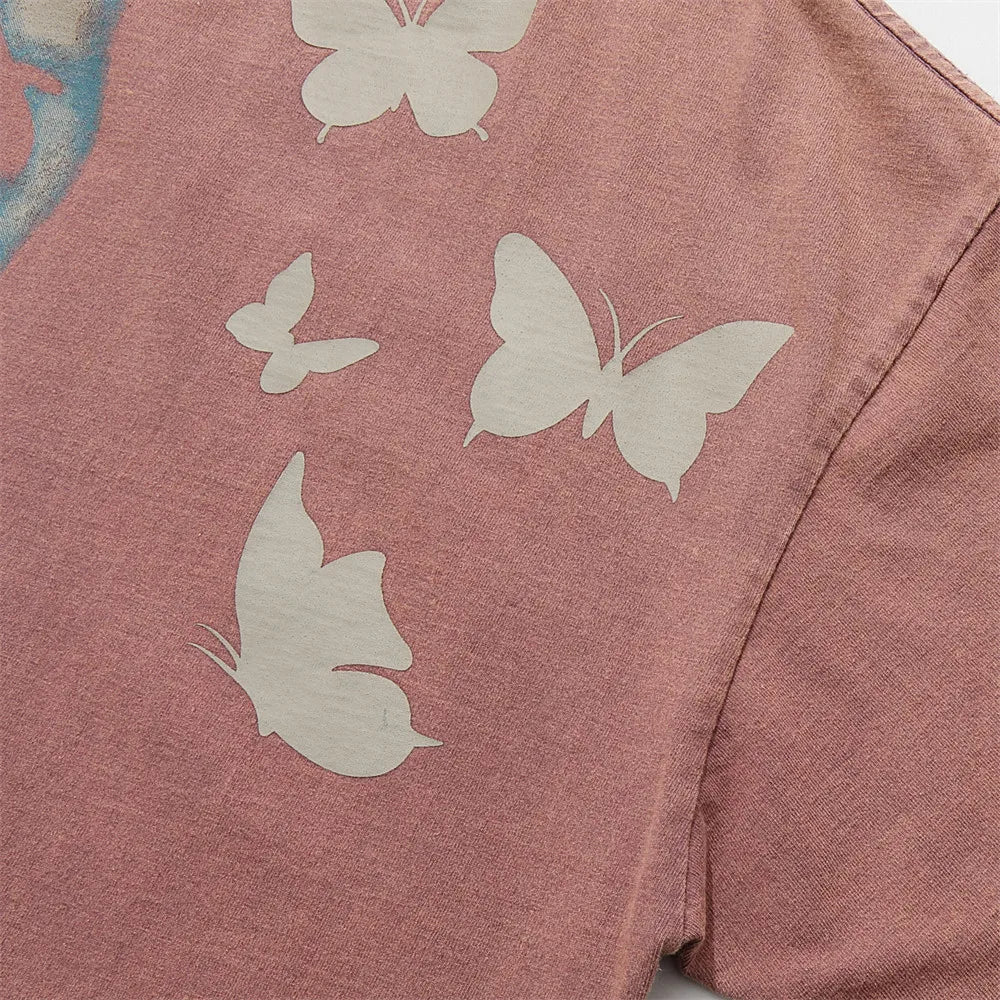Graphic Face Print T-Shirt