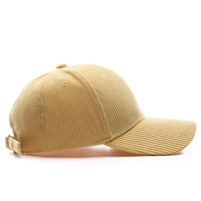Solid Corduroy Baseball Cap