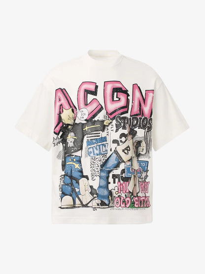 Revelse™ Graphic Print Cotton T-Shirt
