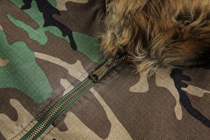Revelse™ 2-in-1 Reversible Workwear Jacket - Rugged Cotton Canvas & Camouflage Plush Fleece