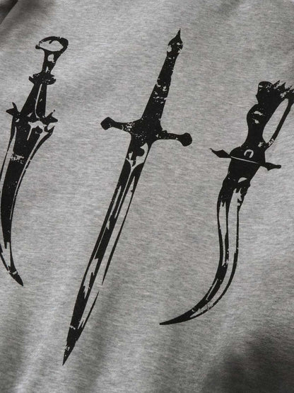 Graphic Print Hooded Jacket for Men