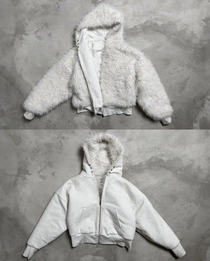 Revelse™️ Yeti Fut Reversible Zip Hoodie