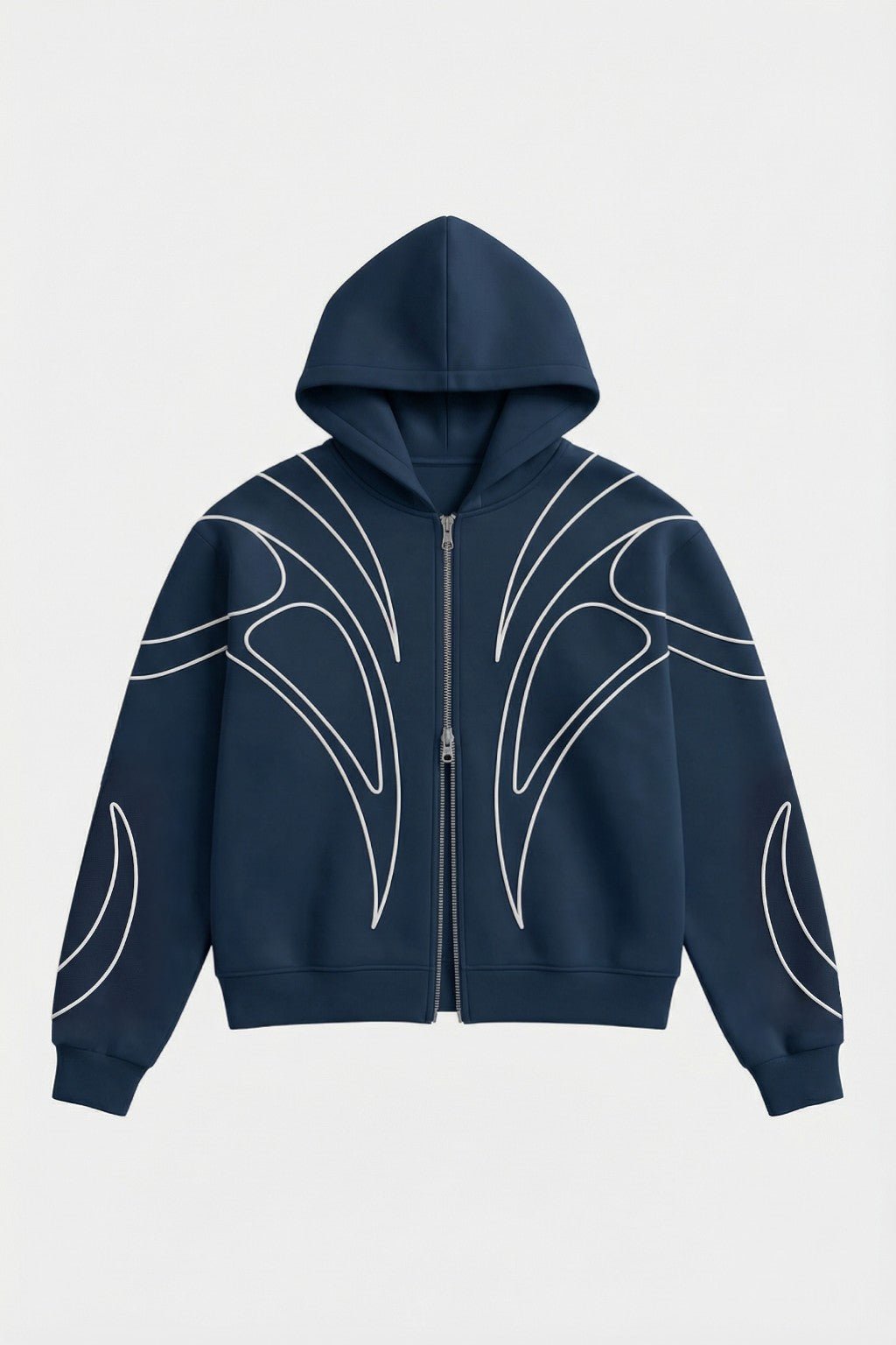 Y2K cyber sweatshirt shown from the front