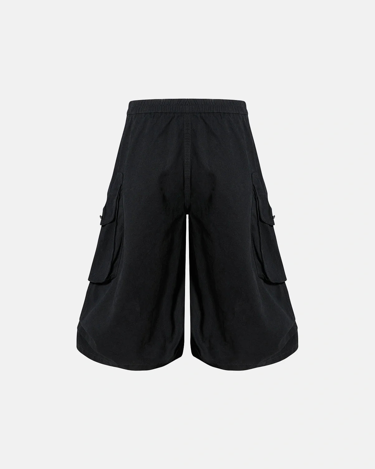Men's washed cotton cargo shorts full-length product view