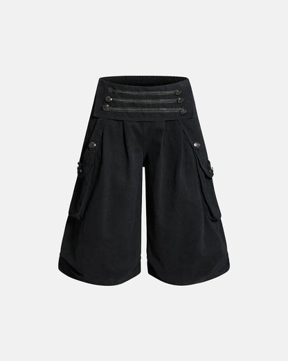 Men's Longline Cargo Shorts in Washed Cotton
