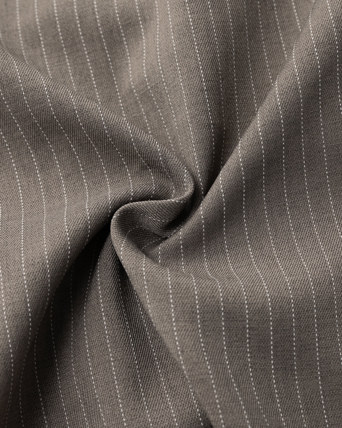 Detailed view of the tailored finish on pinstripe shorts