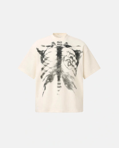 Short sleeve detail on the ribcage graphic T-shirt