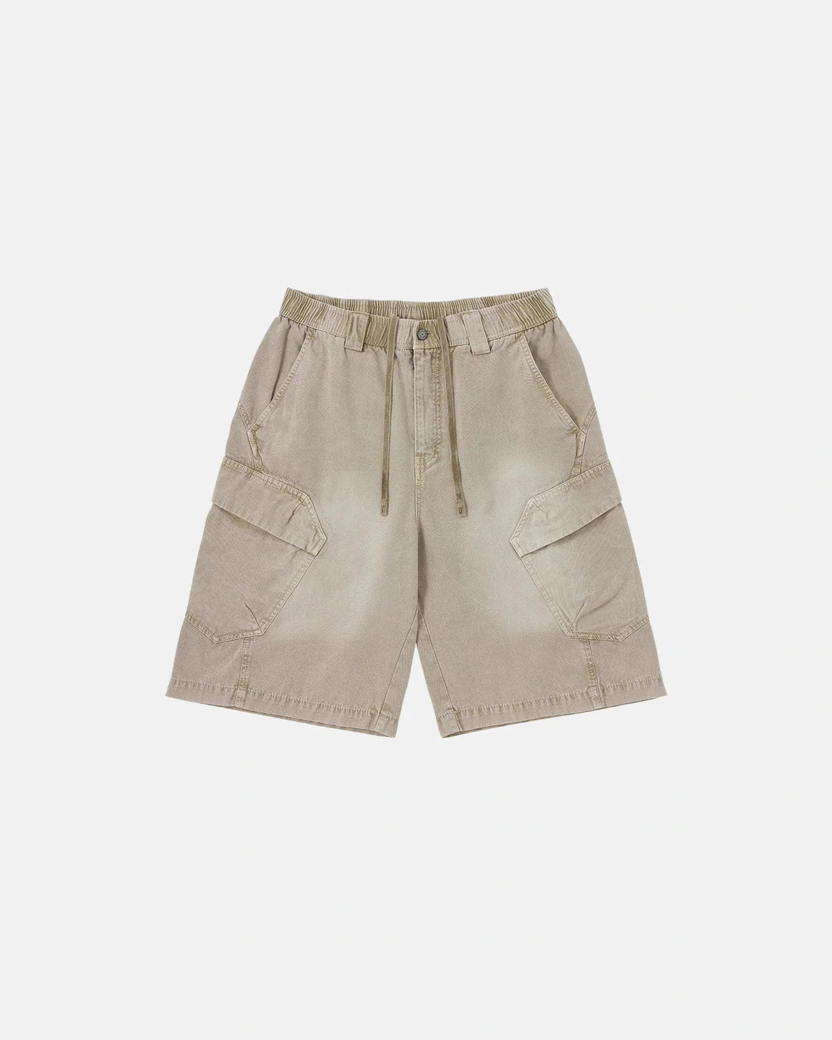 Revelse™  Washed Cargo Shorts With Utility Pockets