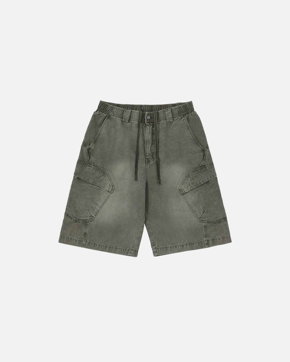 Revelse™  Washed Cargo Shorts With Utility Pockets