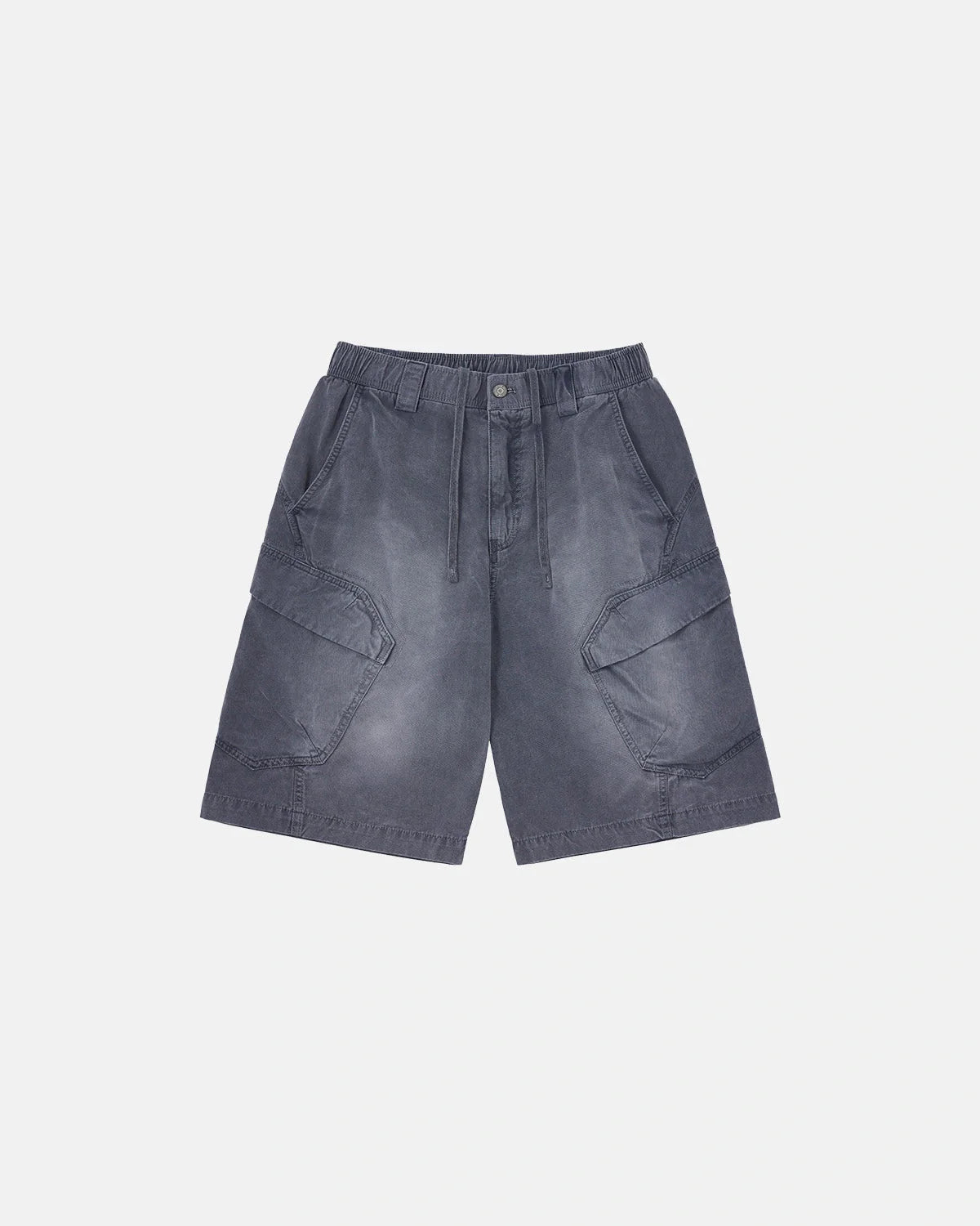Revelse™  Washed Cargo Shorts With Utility Pockets