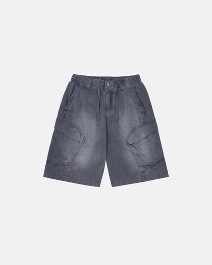 Revelse™  Washed Cargo Shorts With Utility Pockets