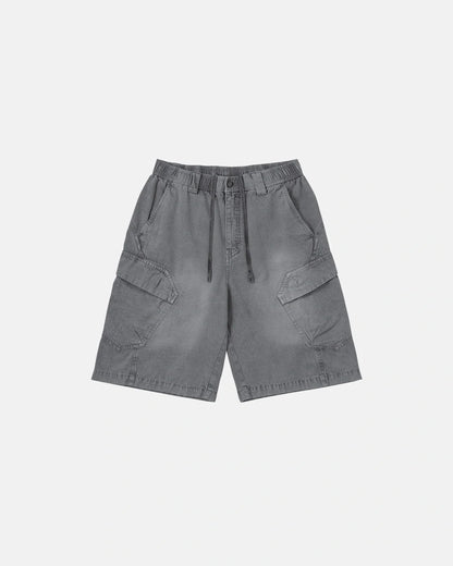 Revelse™  Washed Cargo Shorts With Utility Pockets
