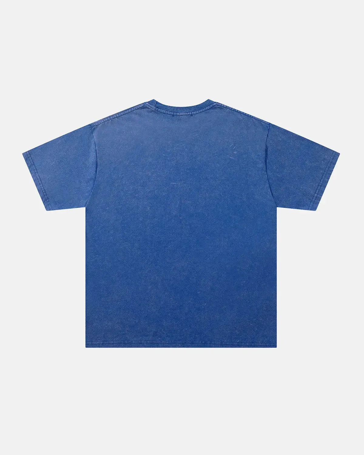 Close-up of rhinestone flame graphic on the front of the washed T-shirt